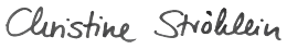 Unterschrift Christine Ströhlein
